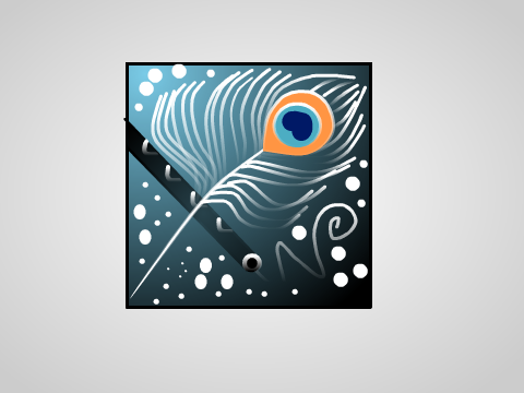 Flute & Peacockfeather logo