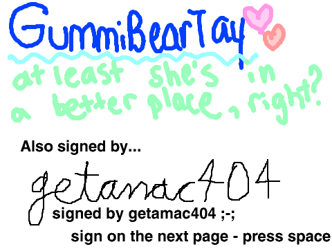 Angelina Schille Signbook (signed by getamac404)