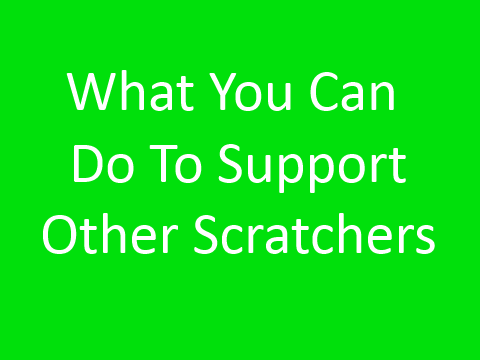 What You Can Do To Support Other Scratchers