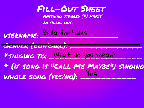 Bella's (Awful) Singing Contest Entry!