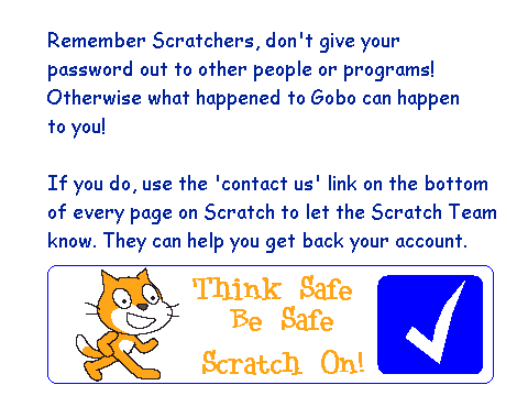 Don't do this on scratch "look at the video"
