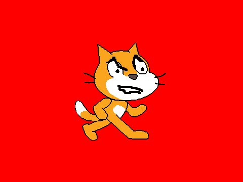 scratch cat being a demon...