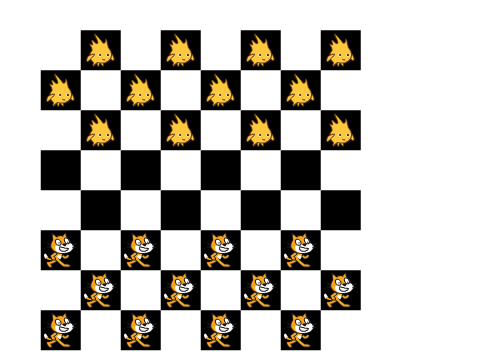 Make a checkerboard with Scratch and Gobo