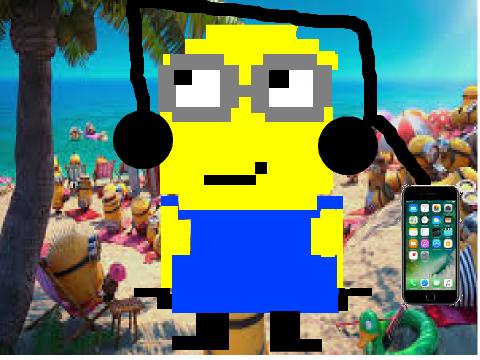 minion écoute de la musique