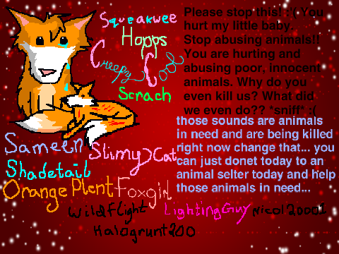 Sign if You're Against Animal Cruelty... i am..r u..