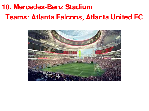 10 Stadiums for the USA Soccer teams to play at