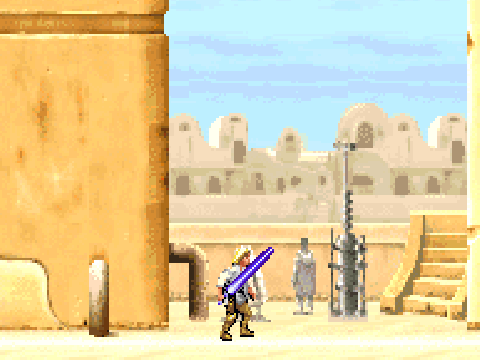 Luke Skywalker with controls
