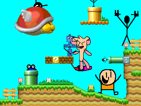 Add yourself having fun in mushroom kingdom!