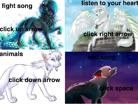 fight song/ listen to your heart/ animals/ sad song