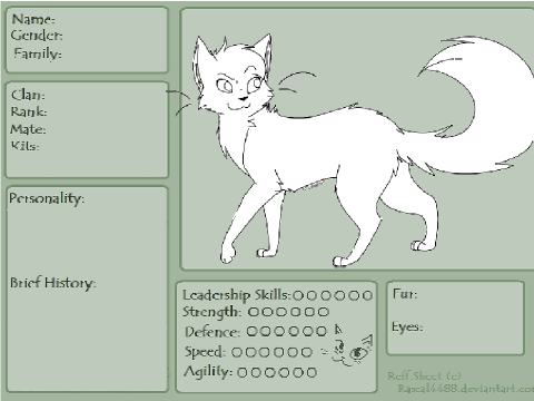 Warrior Cats Bio~for my new studio