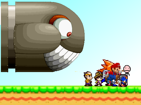 Add yourself running from King Bill! 