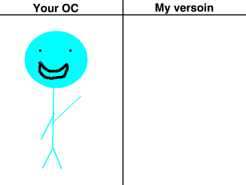 Draw me your OC and I'll draw it my way remix