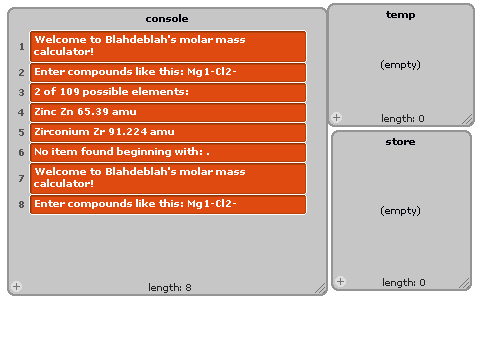 molar mass calculator! (download or flash!)