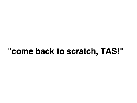 should I come back to scratch?