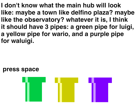 Super Mario Scralaxy- hub world idea