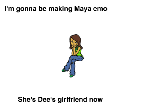 Maya's emo makeover