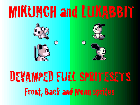 Mikunch and Lukabbit Devamp Sprite Sets