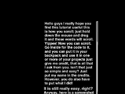 Scrolling Tutorial: Messages Able to Scroll!