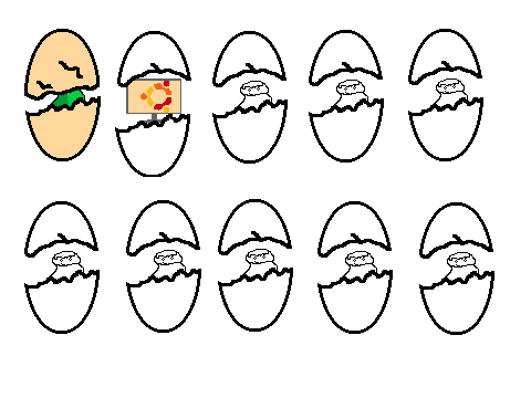 Remix and add yourself hatching from an egg