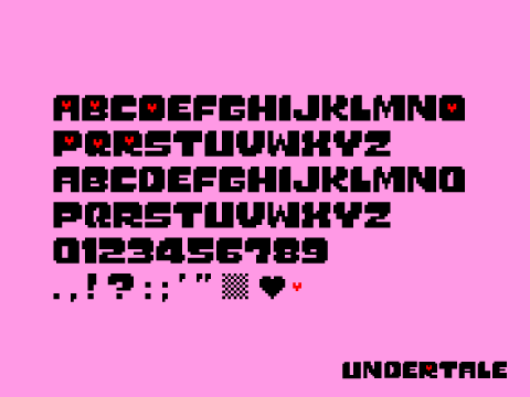 Undertale Font