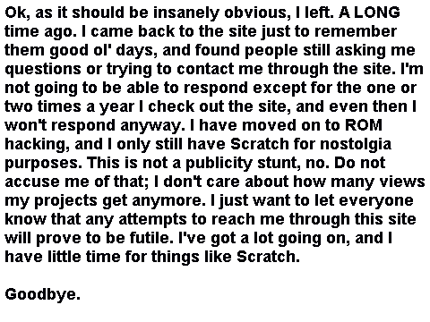 I have been gone for a while