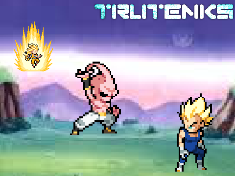 goku and vegeta vs kid buu part 1