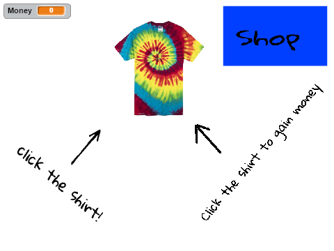 tie dye clicker