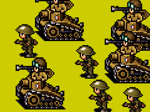 pixel army sprites