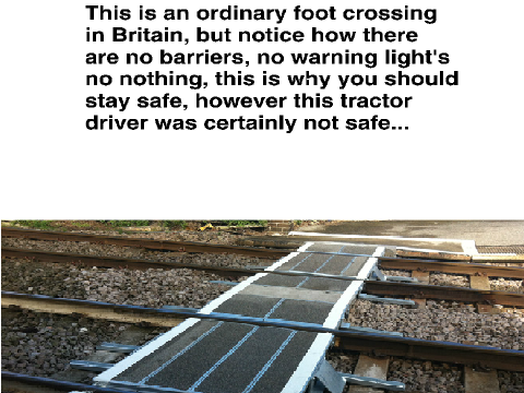 Be aware on foot crossings. Network rail part 2
