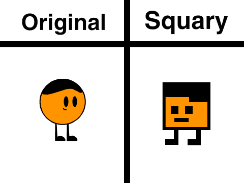 Squary Orange Ball