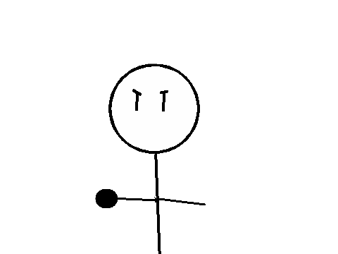 punching stick man