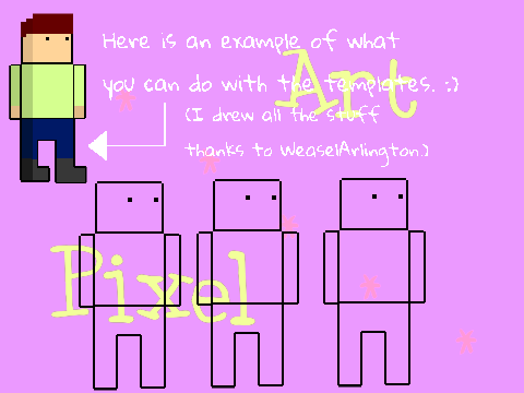 Free Pixel Art Templates (people)
