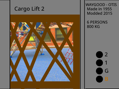 1950s RARE Waygood-Otis Gated Lift