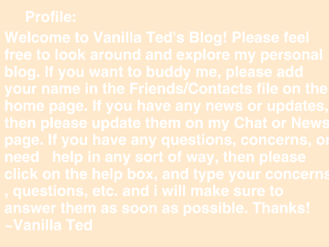 Vanilla Ted's Blog