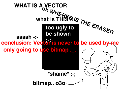 *cough* my thoughts with vector and bitmap..
