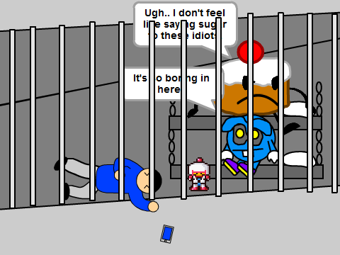 Add yourself trapped inside the prison!