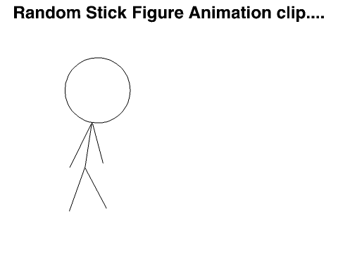 Random Stick Figure Animation clip....