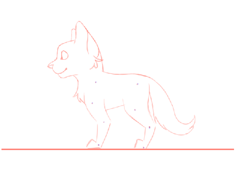 Cat walk cycle (sketch)