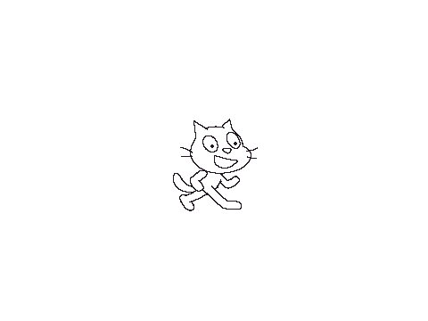 color your oun Scratch Cat and keep the project!
