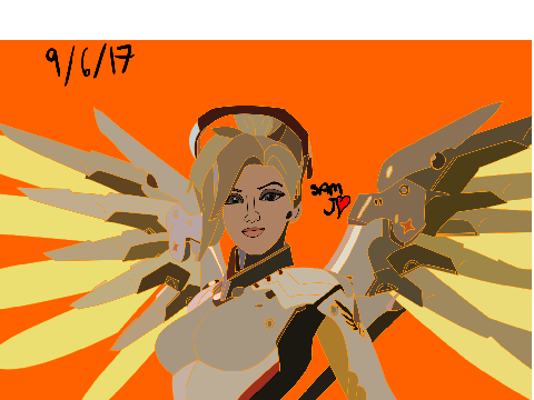 Mercy - Overwatch Speedpaint
