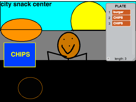 city snack center