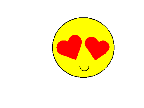 Free heart eye emoji sprite