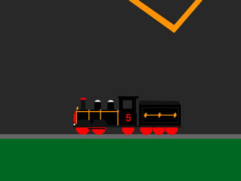 Red Steam Engine