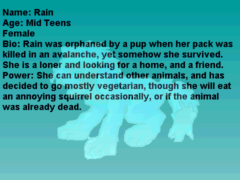 Rain for Mystic Wolf Pack RPG
