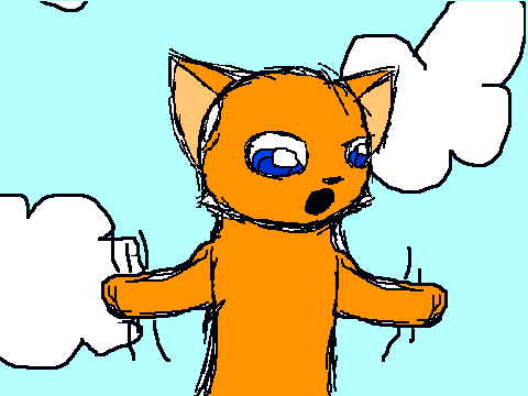 falling kitty XD