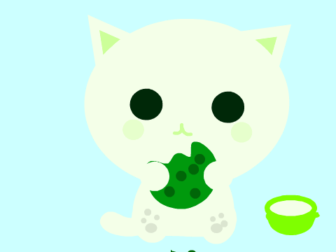 Kitty with Cookie and Milk! CC  remix