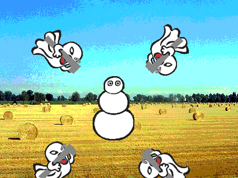 the poor snowman