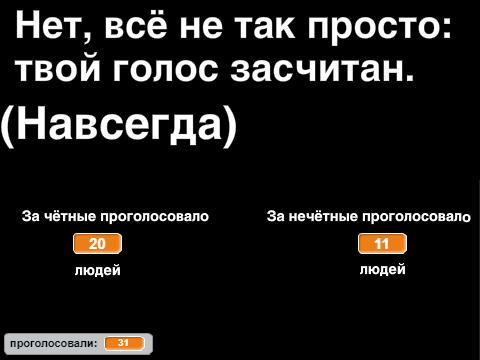 Движок голосований (навсегда сохраняет!)
