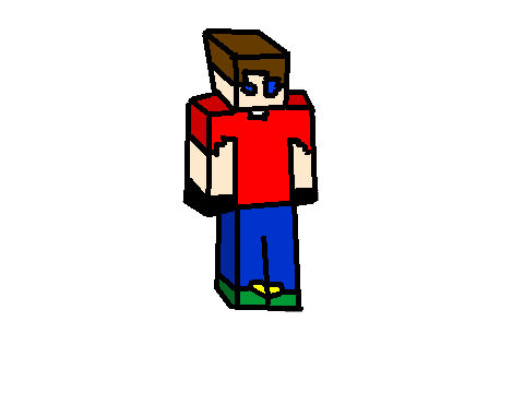 3D Minecraft Figure SPEED DRAW