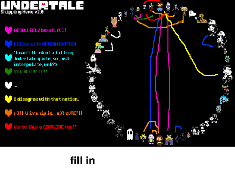 Undertale shipping MEME